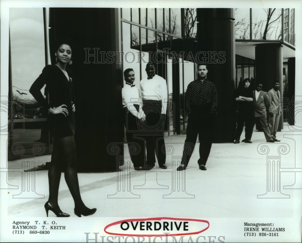 1989 Press Photo Music Group &quot;Overdrive&quot; - hcp06947- Historic Images