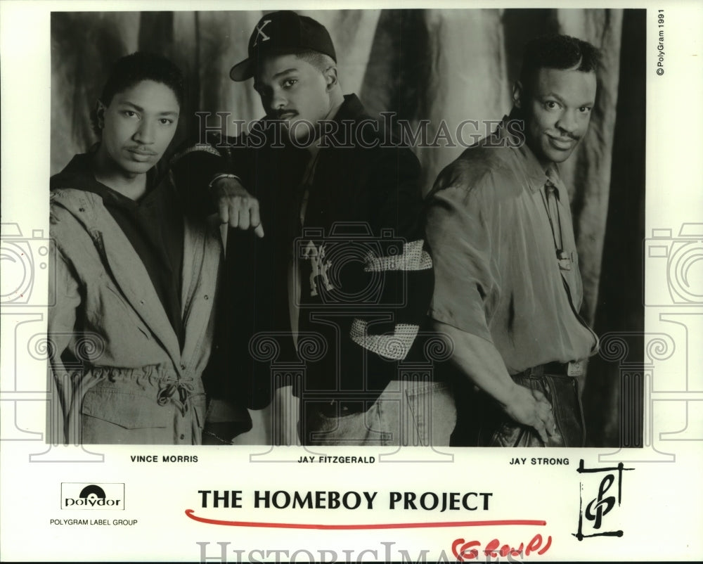 1991 Press Photo Music Group &quot;The Homeboy Project&quot; - hcp06954- Historic Images