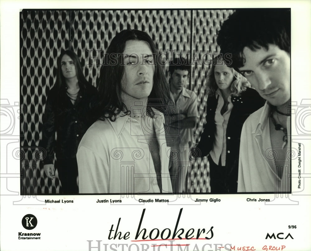 1996 Press Photo Members of music group "The Hookers". - hcp06976- Historic Images