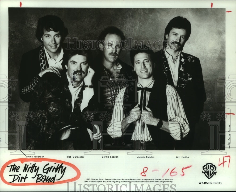 1987 Press Photo Members of the band - Nitty Gritty Dirt Band - hcp07033- Historic Images
