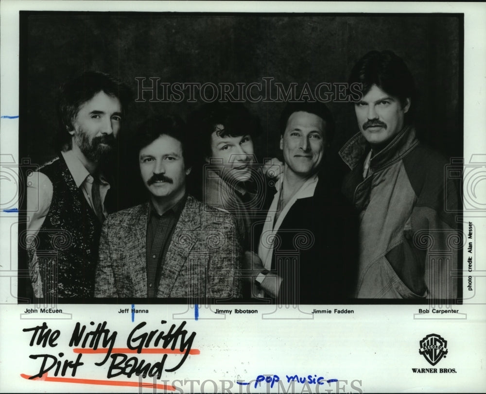 1985 Press Photo Nitty Gritty Dirt Band - American country rock band - hcp07034- Historic Images