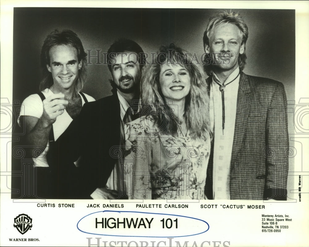 1987 Press Photo Members of the band Highway 101 - hcp07082- Historic Images