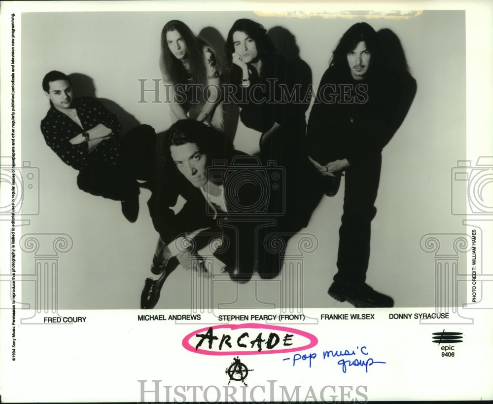 1994 Press Photo Arcade rock band members - hcp07113- Historic Images