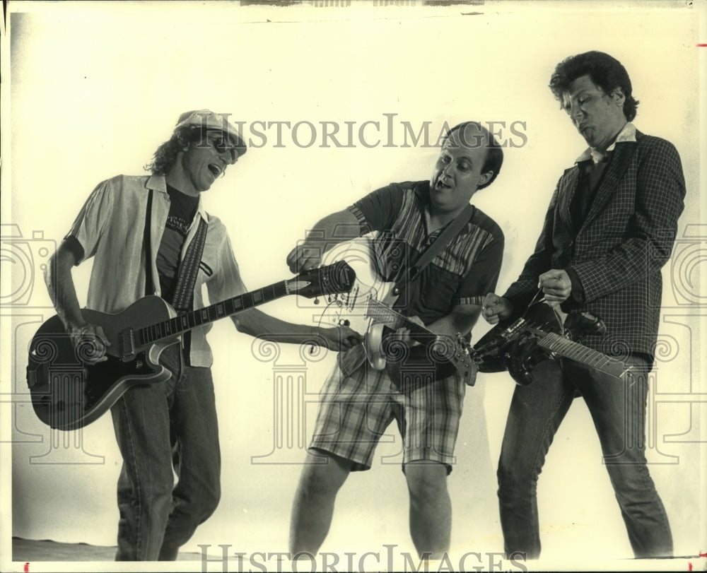 1986 Press Photo Rock Romano, Jimmy Raycraft, Herschel Berry - Dr. Rockit- Historic Images