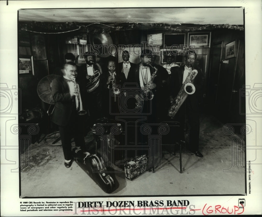 1989 Press Photo Performance of Dirty Dozen Brass Band - hcp07135- Historic Images