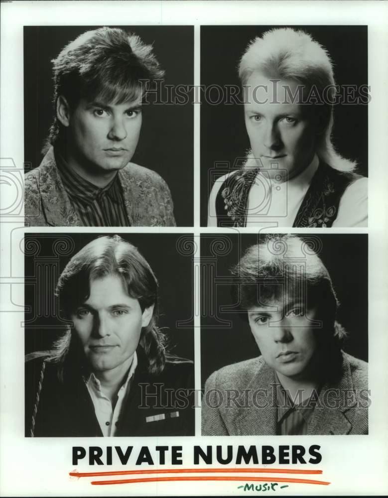 1989 Press Photo Members of the band Private Numbers - hcp07207- Historic Images