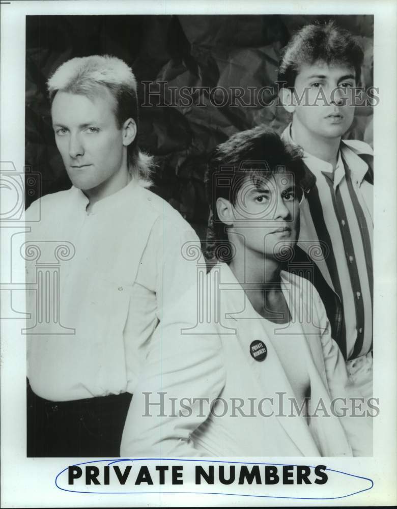 1987 Press Photo Private Numbers - music group - hcp07208- Historic Images