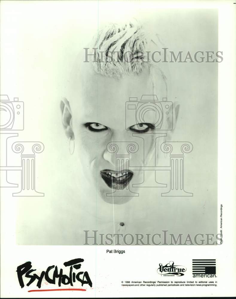 1996 Press Photo Pat Briggs from Psychotica - hcp07211- Historic Images