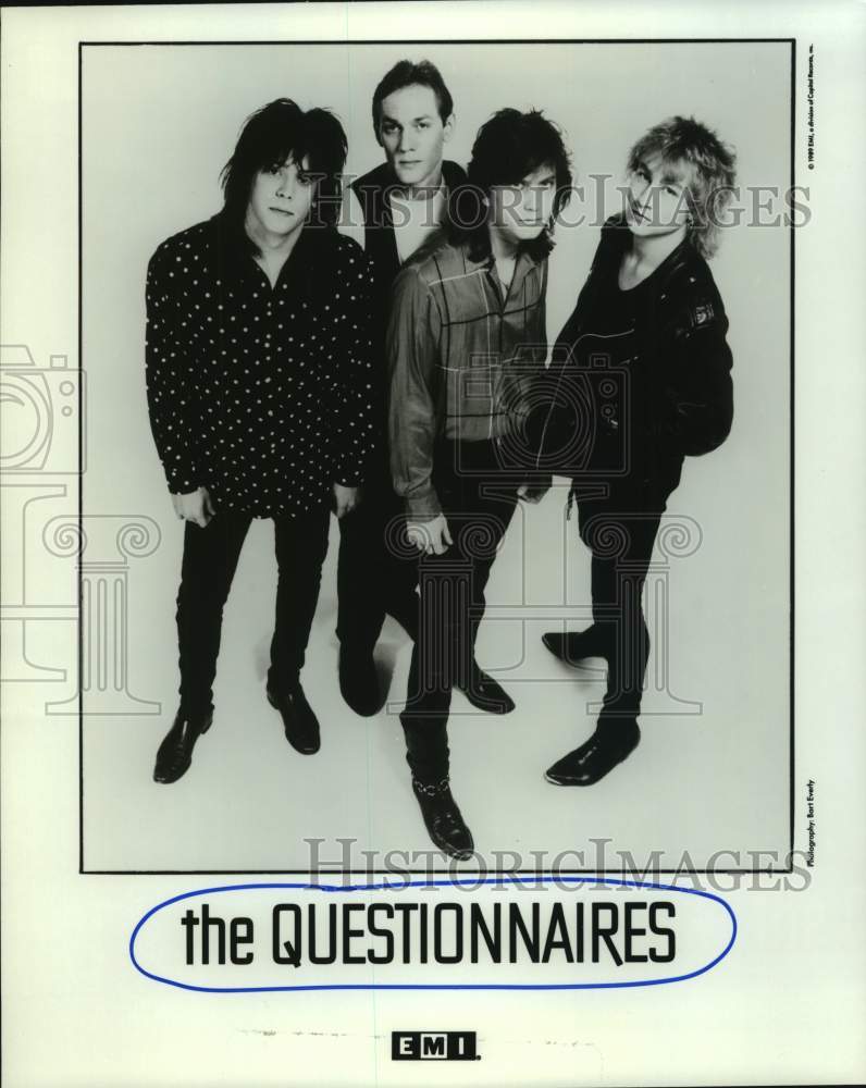 1989 Press Photo The rock group The Questionnaires - hcp07213- Historic Images