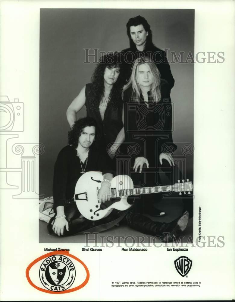 1991 Press Photo Radio Active Cats band members - hcp07224- Historic Images