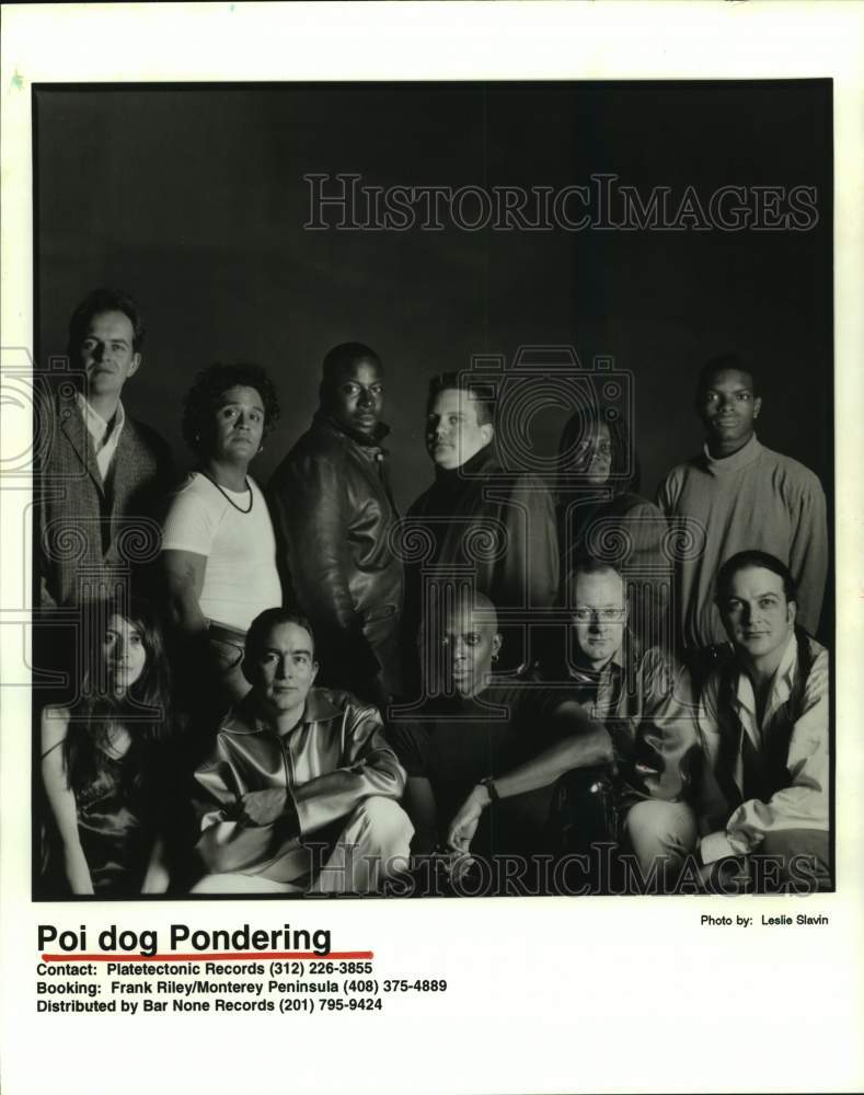 1996 Press Photo Music group Poi dog Pondering. - hcp07299- Historic Images