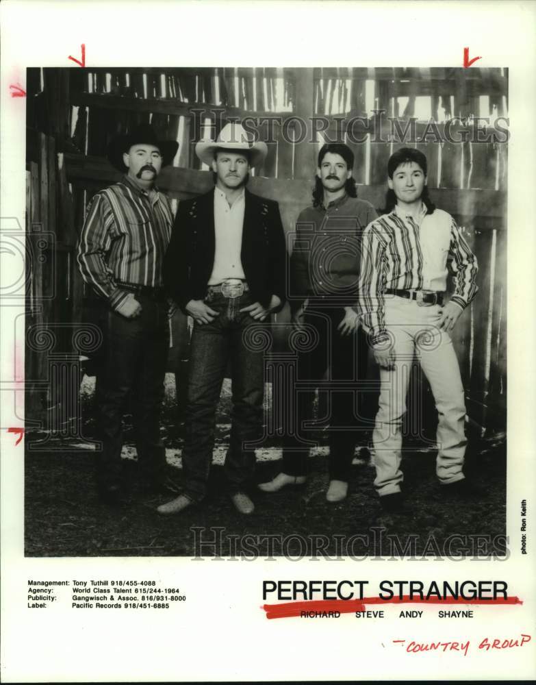 1995 Press Photo Country Group &quot;Perfect Stranger&quot; - hcp07341- Historic Images