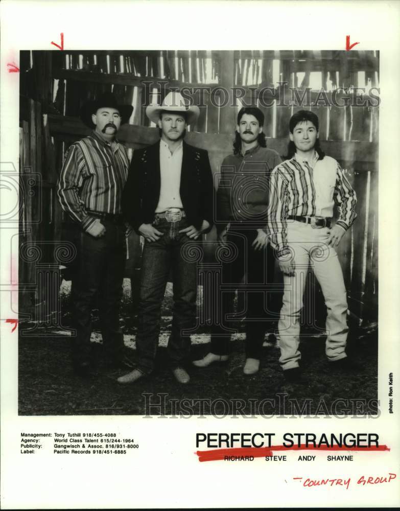 1995 Press Photo Country Group "Perfect Stranger" - hcp07341- Historic Images