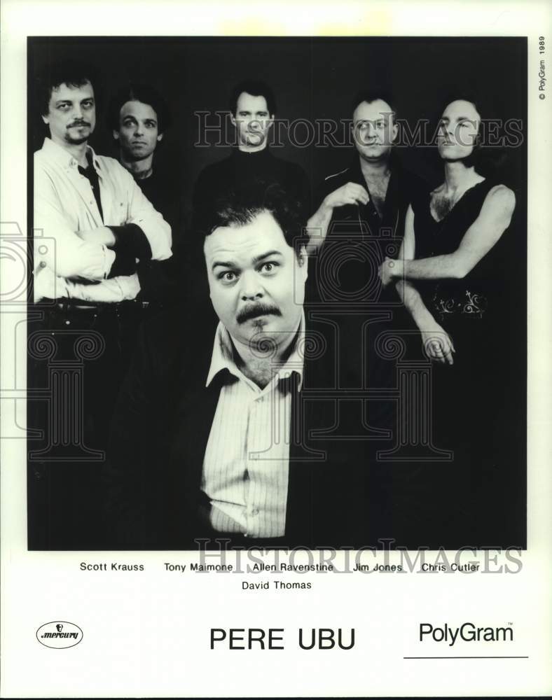 1989 Press Photo Music Group &quot;Pere Ubu&quot; - hcp07349- Historic Images