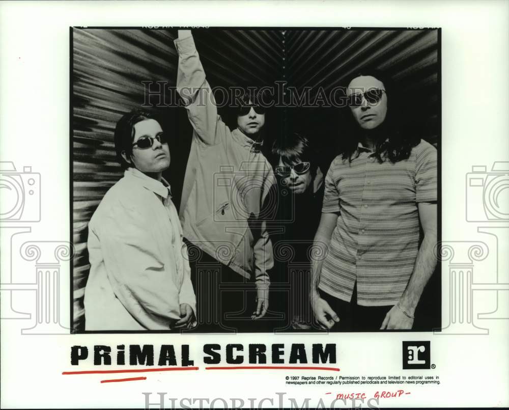 1997 Press Photo Music group Primal Scream. - hcp07388- Historic Images