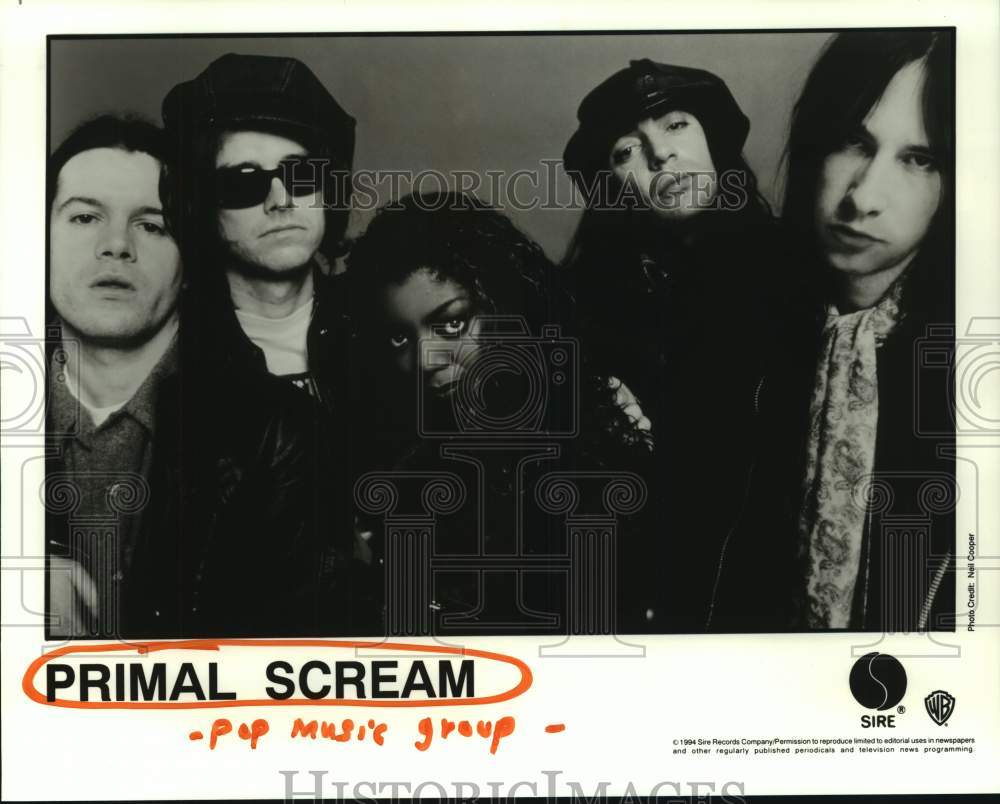 1994 Press Photo Pop music group Primal Scream. - hcp07390- Historic Images