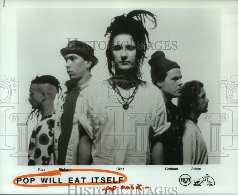 1992 Press Photo Pop music group Pop will Eat Itself. - hcp07395- Historic Images