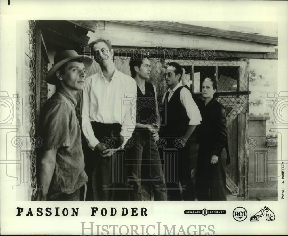 1990 Press Photo Music Group &quot;Passion Fodder&quot; - hcp07462- Historic Images