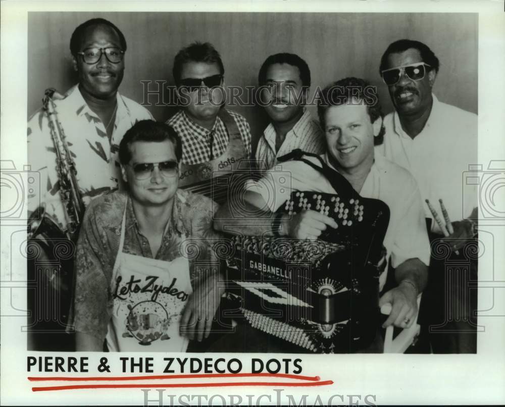 1992 Press Photo Zydeco Music Group &quot;Pierre &amp; The Zydeco Dots&quot; - hcp07481- Historic Images