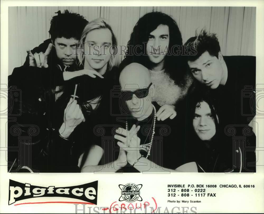 1991 Press Photo Music group Pigface. - hcp07489- Historic Images