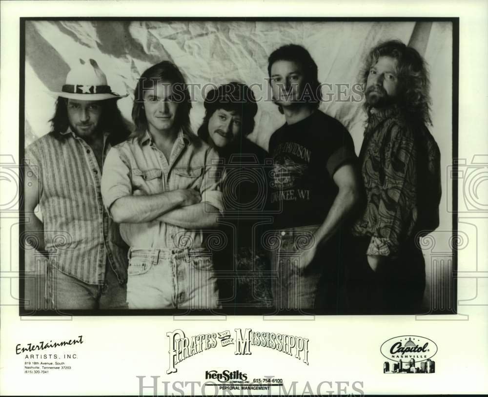 1991 Press Photo Music group Pirates of the Mississippi. - hcp07495- Historic Images