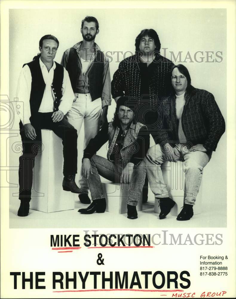 1995 Press Photo Mike Stockton &amp; The Rhythmators music group - hcp07541- Historic Images