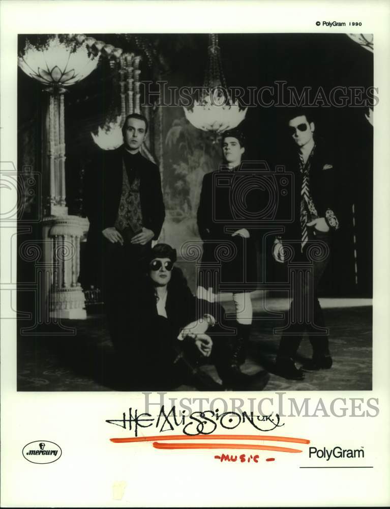 1990 Press Photo Musical group &quot;The Mission U.K.&quot; - hcp07553- Historic Images