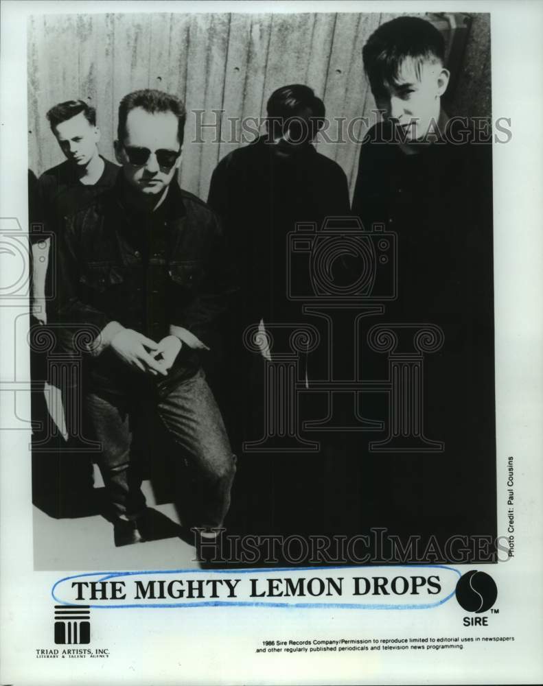 1986 Press Photo Musical group The Mighty Lemon Drops - hcp07557- Historic Images