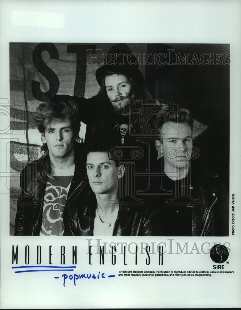 1986 Press Photo Musical group Modern English - hcp07560- Historic Images