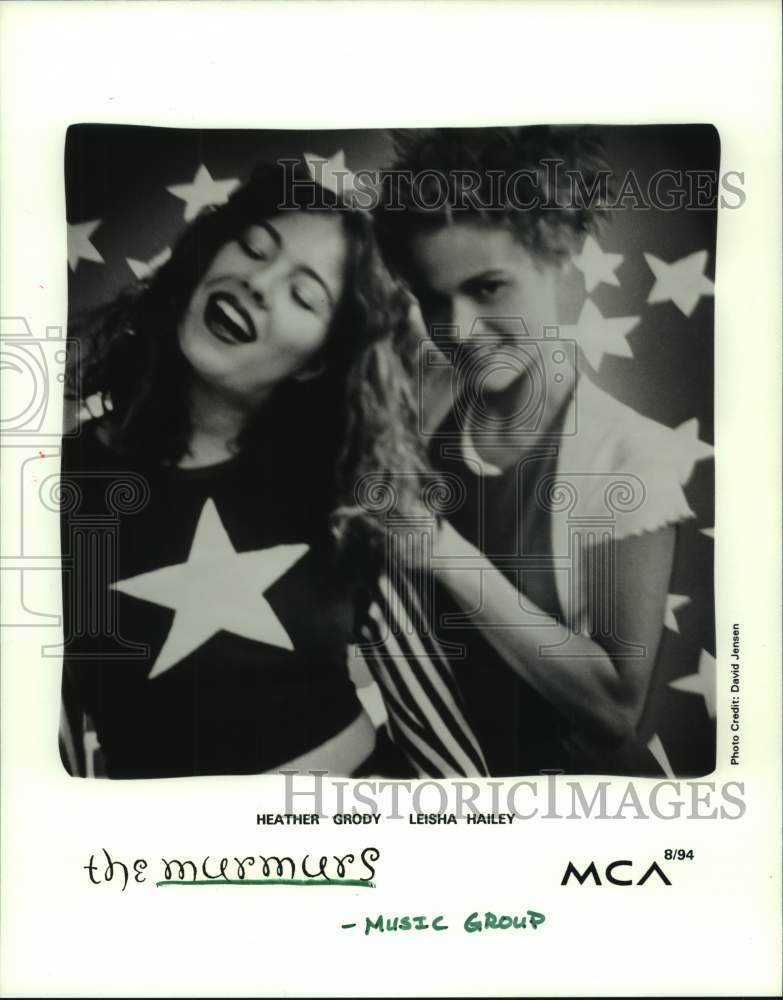 1994 Press Photo Music Group &quot;The Murmurs&quot; Heather Grody, Leisha Hailey- Historic Images