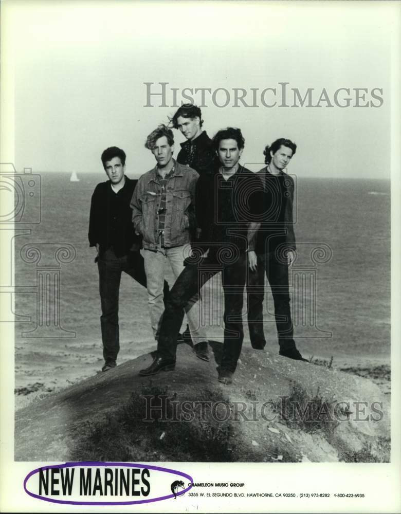 1988 Press Photo Rock Group &quot;New Marines&quot; - hcp07599- Historic Images