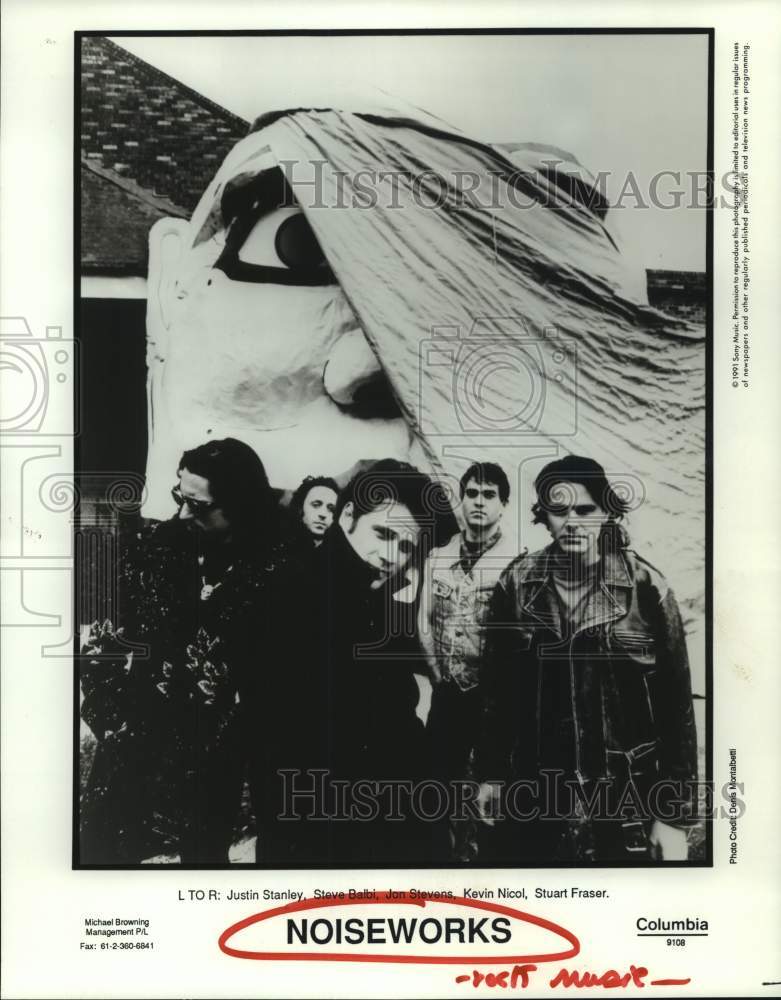 1991 Press Photo Rock Music Group &quot;Noiseworks&quot; - hcp07613- Historic Images