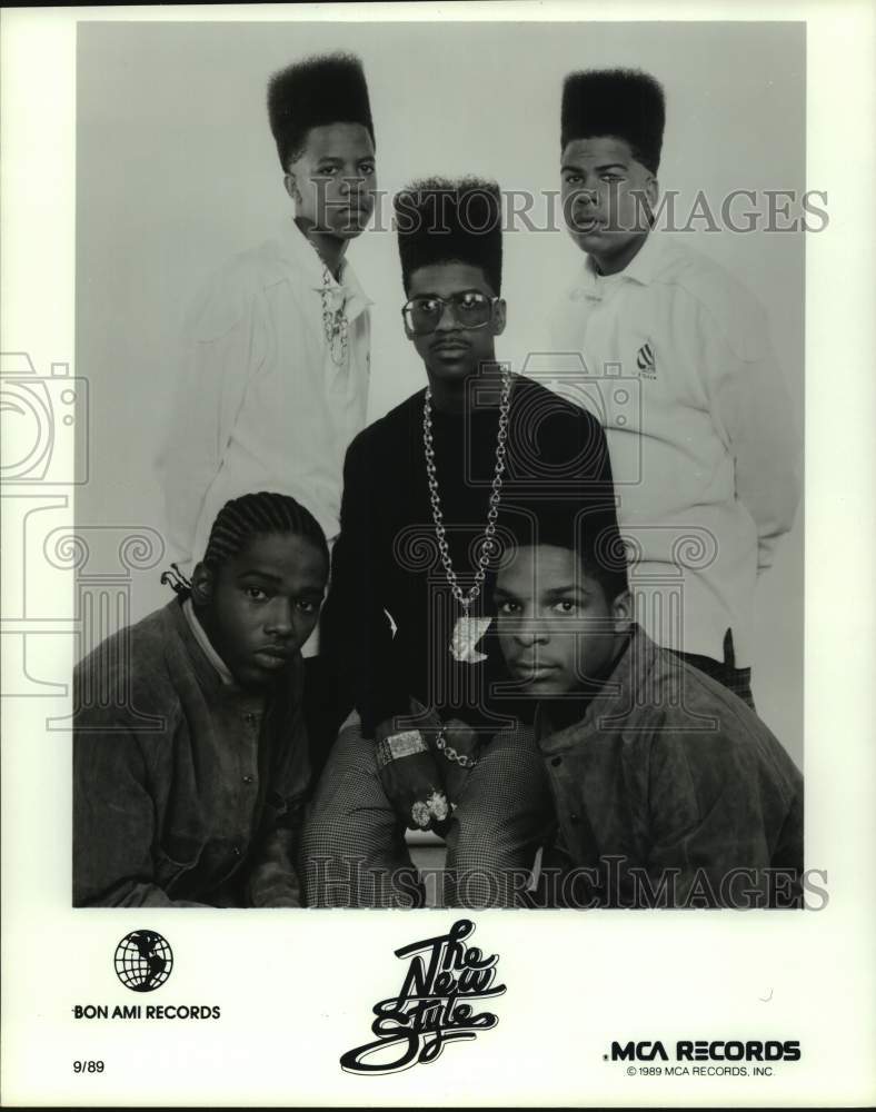 1989 Press Photo Music Group &quot;The New Style&quot; - hcp07626- Historic Images