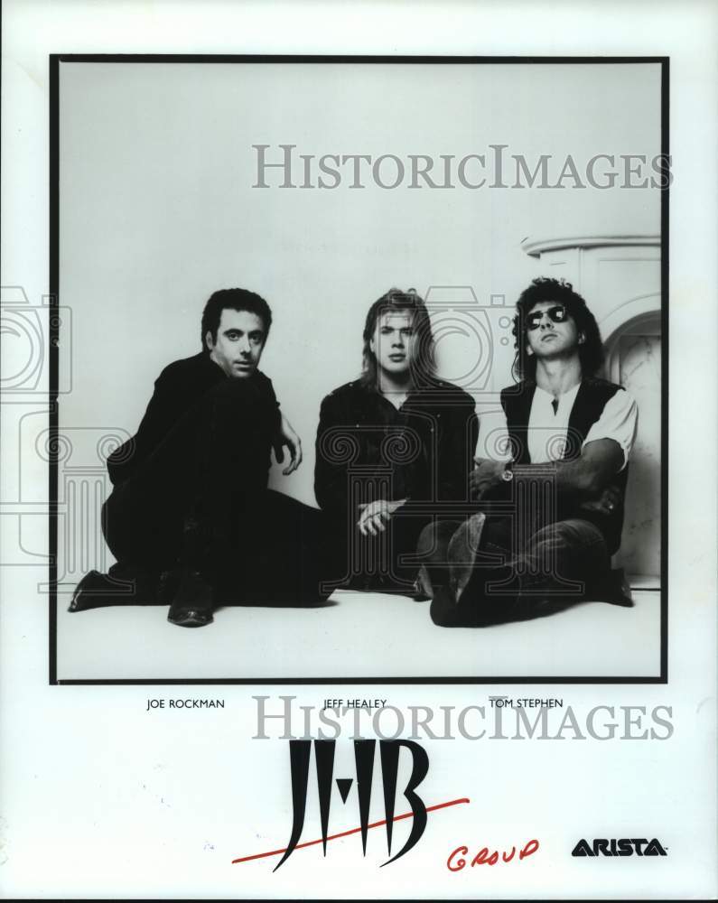 1992 Press Photo Music Group &quot;JHB&quot; Joe Rockman, Jeff Healey, Tom Stephen- Historic Images