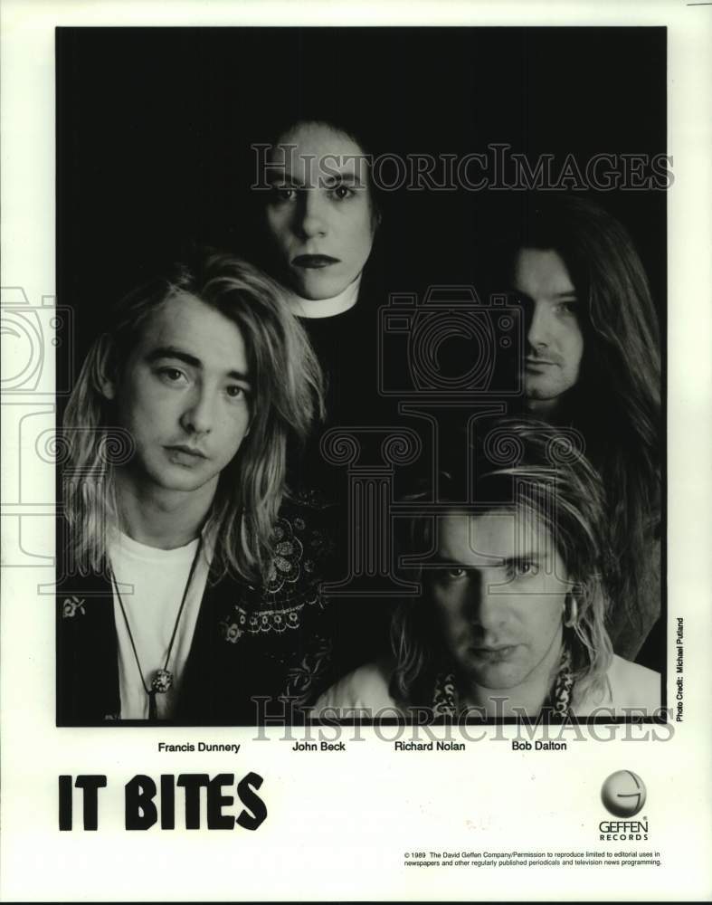 1989 Press Photo Music Group &quot;It Bites&quot; - hcp07646- Historic Images