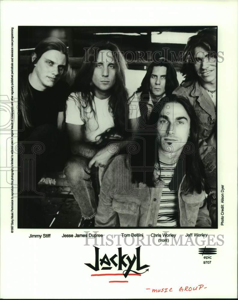 1997 Press Photo Music Group &quot;Jackyl&quot; - hcp07652- Historic Images