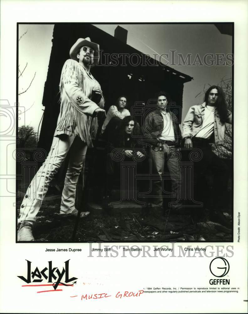 1994 Press Photo Music Group &quot;Jackyl&quot; - hcp07653- Historic Images