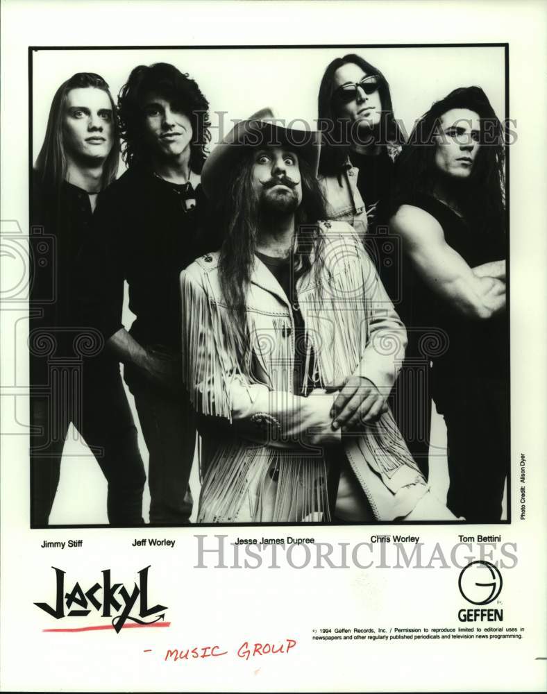 1994 Press Photo Music Group &quot;Jackyl&quot; - hcp07654- Historic Images