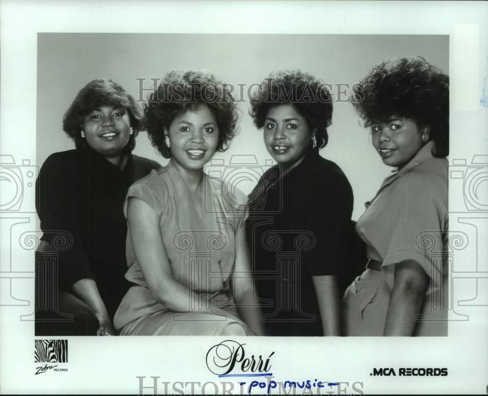 1986 Press Photo The music group Perri - hcp07706- Historic Images