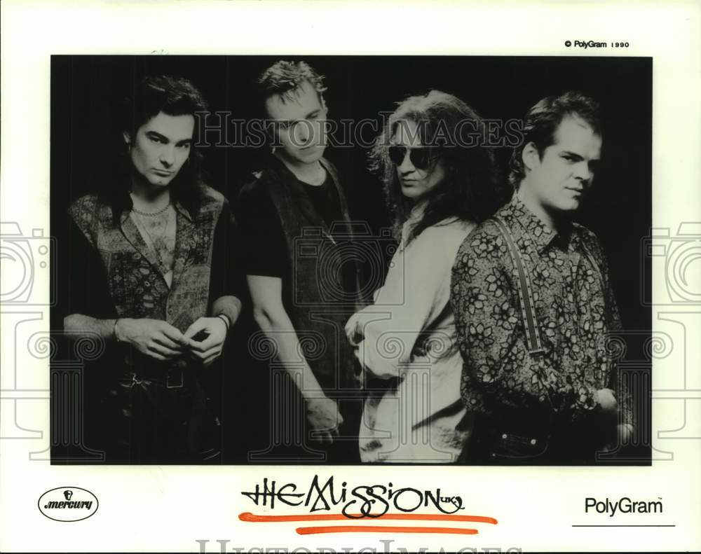 1990 Press Photo The Mission rock band - hcp07738- Historic Images