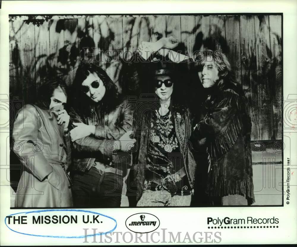 1987 Press Photo The Mission U.K. band members - hcp07739- Historic Images