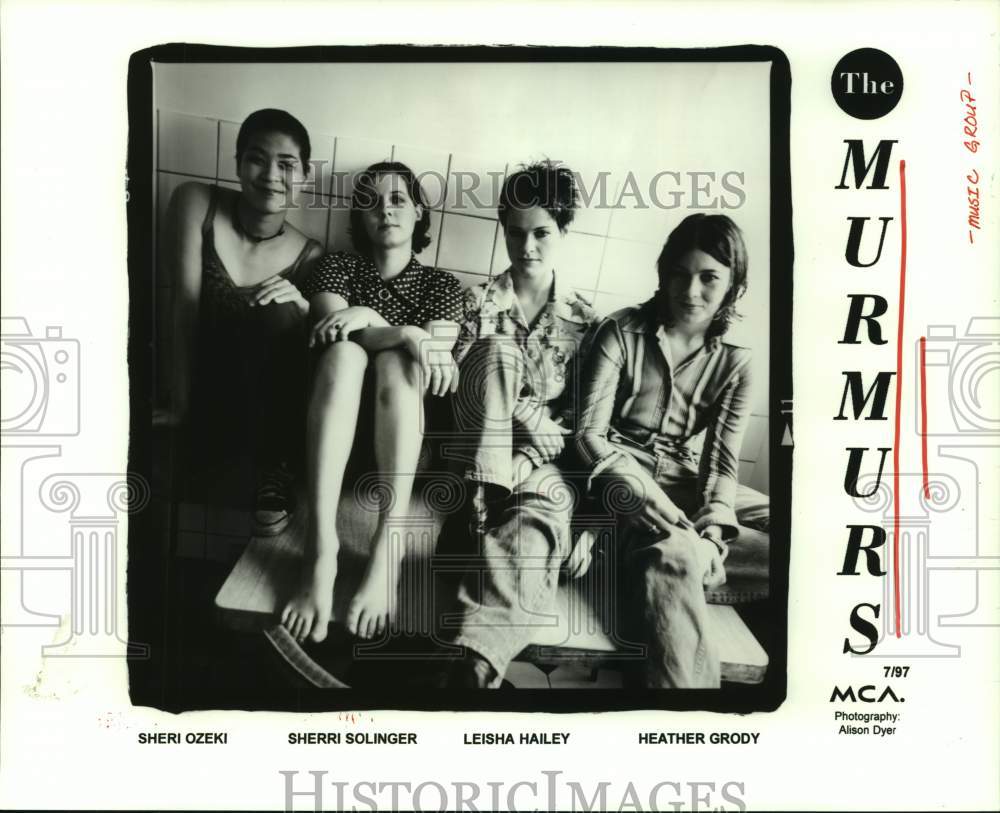 1997 Press Photo The Murmurs music group - hcp07772- Historic Images