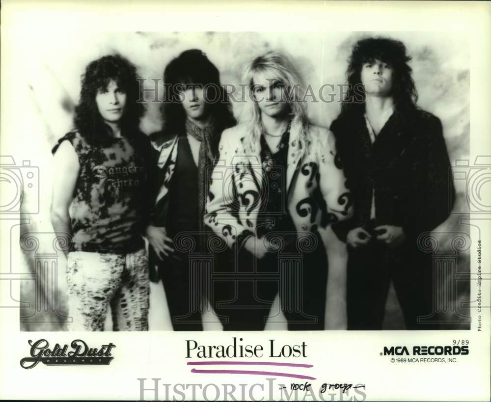 1989 Press Photo Paradise Lost - rock group - hcp07827- Historic Images