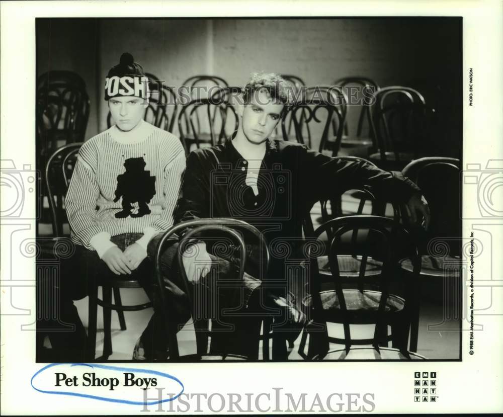 1988 Press Photo Pet Shop Boys - English music duo - hcp07838- Historic Images