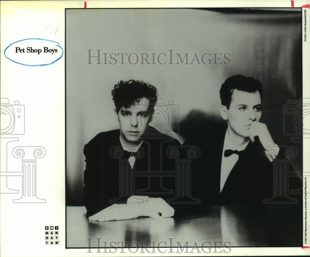 1987 Press Photo Members of The Pet Shop Boys - hcp07840- Historic Images