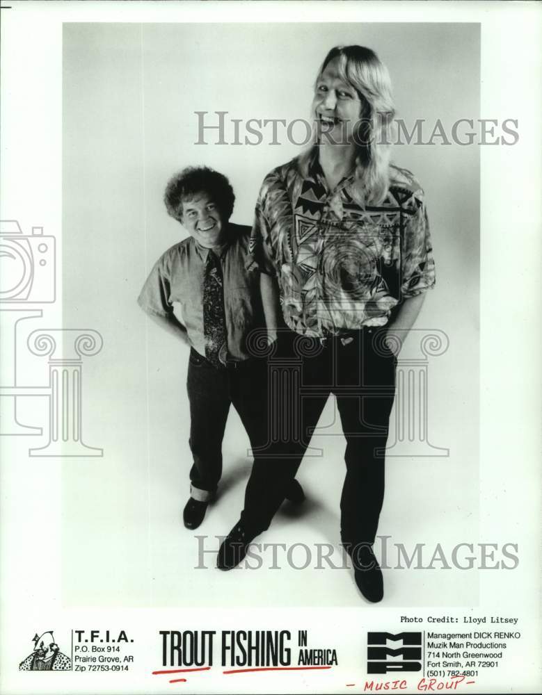 1997 Press Photo Members of Trout Fishing in America music duo - hcp07841- Historic Images