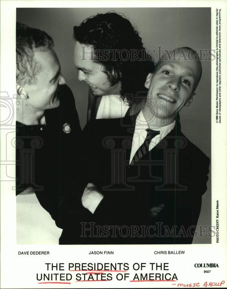 1995 Press Photo The Presidents of the United States of America - the band- Historic Images