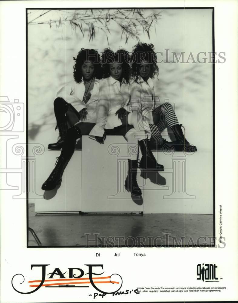 1994 Press Photo Di, Joi and Tonya are Jade, music trio - hcp07865- Historic Images