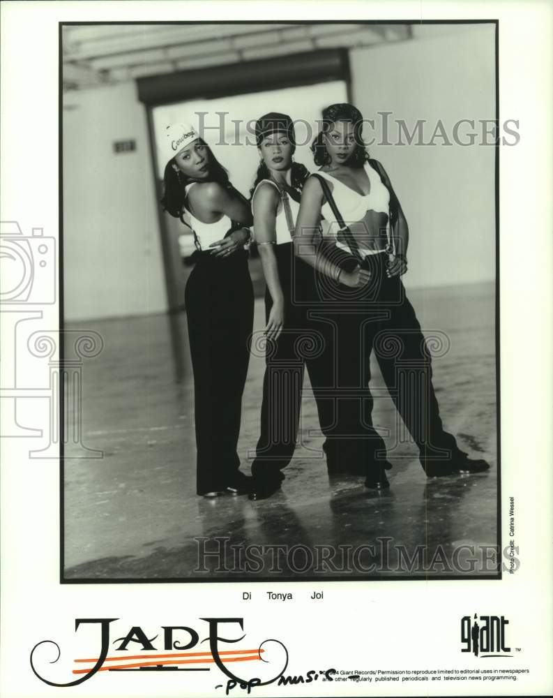 1994 Press Photo Members of music group Jade: Di Tonya Joi - hcp07866- Historic Images