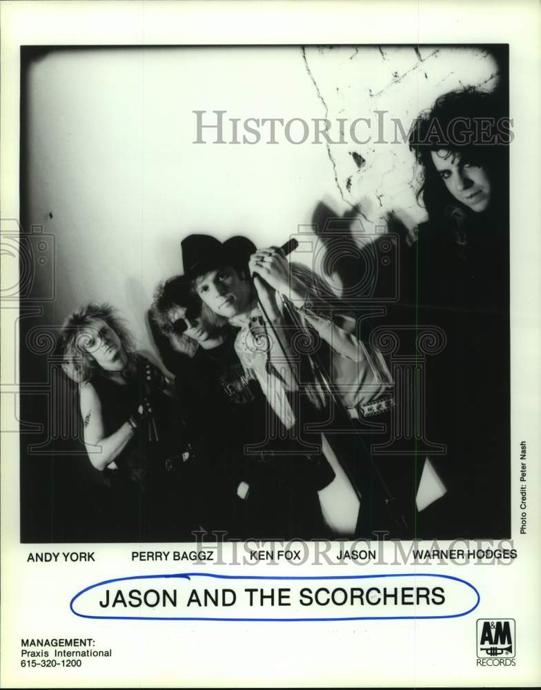 1989 Press Photo Jason and The Scorchers music group - hcp07876- Historic Images